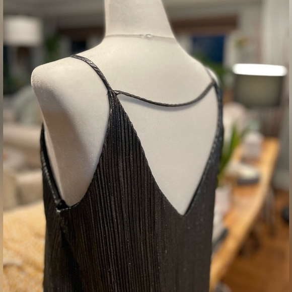 BNWT Silver & Black Shimmery Cocktail Dress - Picture 6 of 10